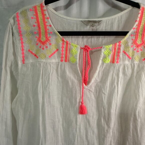 Vintage Decree Women's Top – White – Size XL – Soft & Stylish - Picture 3 of 11